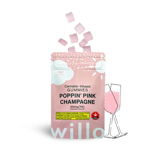 Willo 200mg THC Gummies - Pink Champagne (Day)
